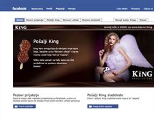 Facebook App - King -  App for ice cream lovers